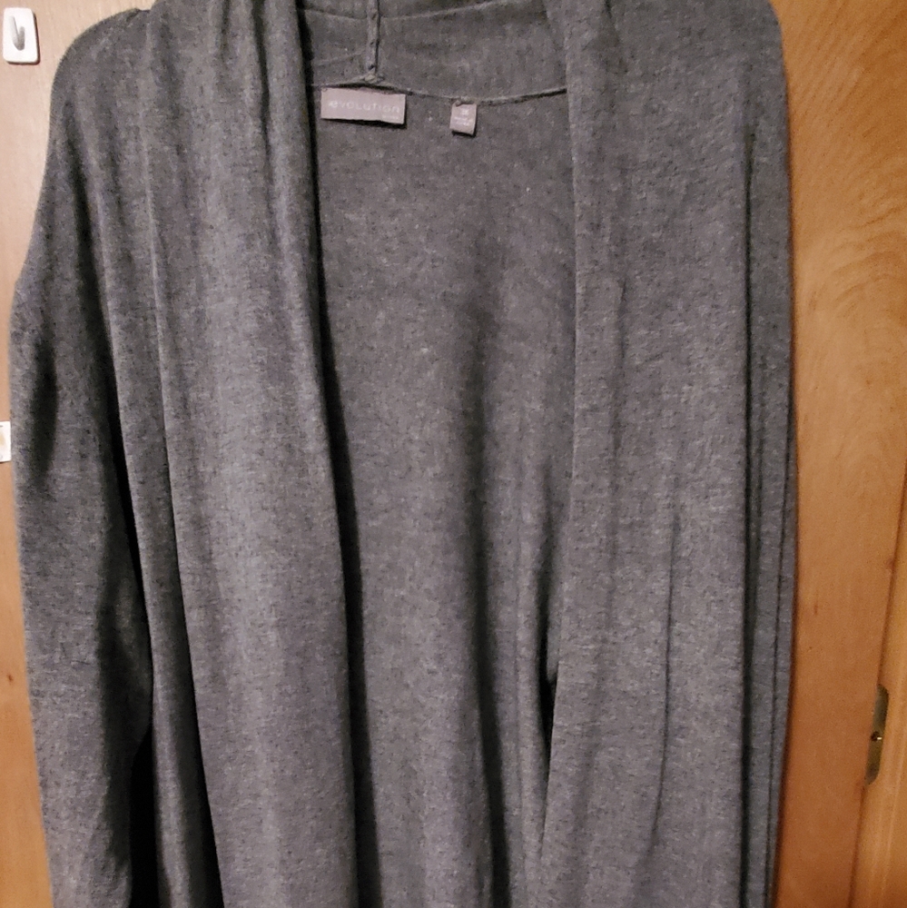 Gray Cardigan with pockets